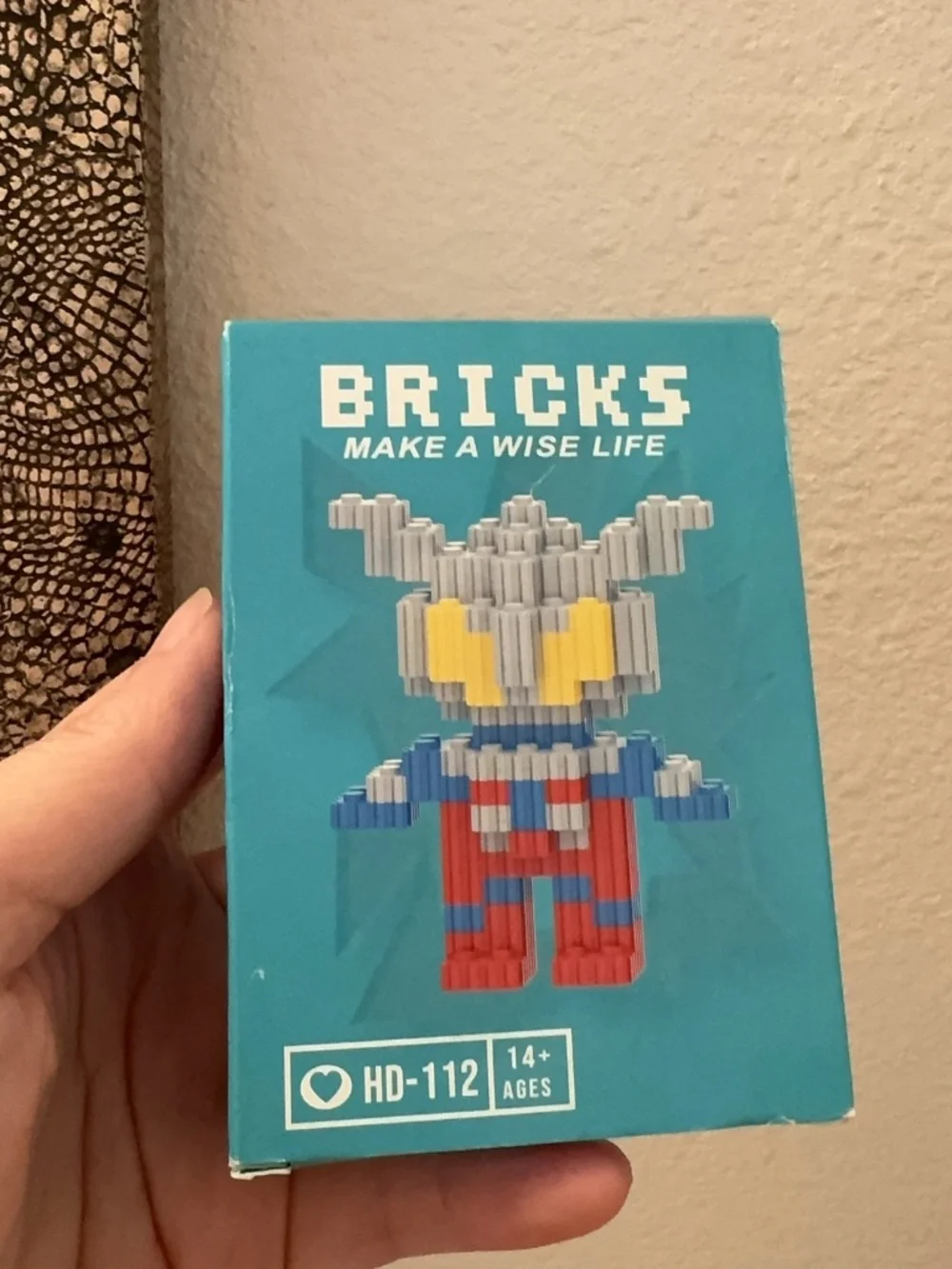 Bricks make a wise life: Interactive block for kids: ultraman